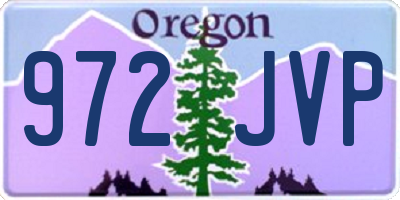 OR license plate 972JVP
