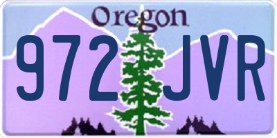 OR license plate 972JVR
