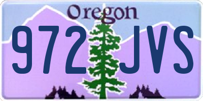 OR license plate 972JVS