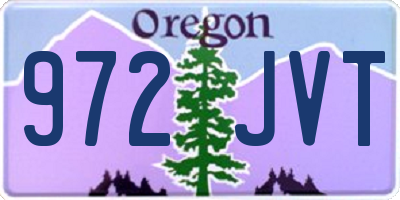 OR license plate 972JVT