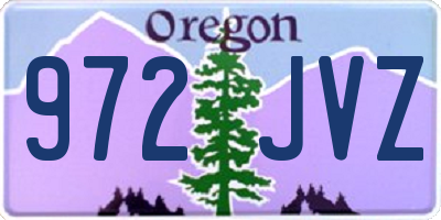 OR license plate 972JVZ