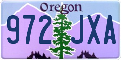 OR license plate 972JXA