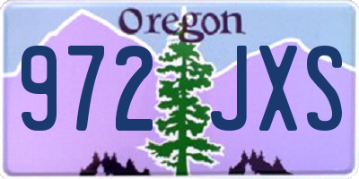 OR license plate 972JXS