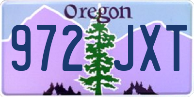 OR license plate 972JXT