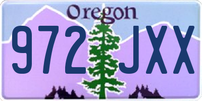 OR license plate 972JXX