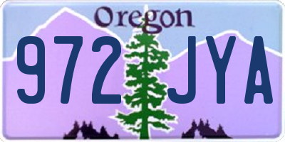 OR license plate 972JYA