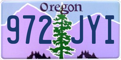 OR license plate 972JYI