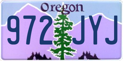 OR license plate 972JYJ