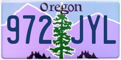 OR license plate 972JYL