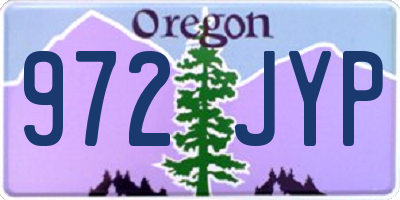 OR license plate 972JYP