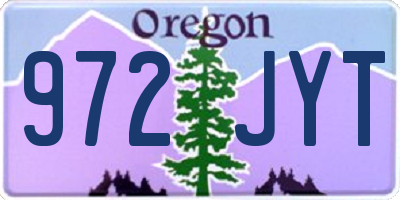 OR license plate 972JYT
