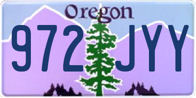OR license plate 972JYY