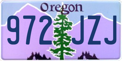 OR license plate 972JZJ