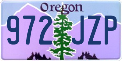 OR license plate 972JZP