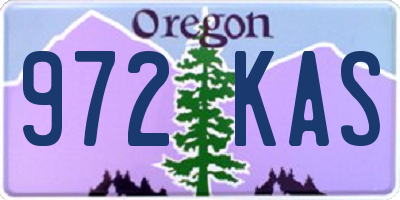 OR license plate 972KAS