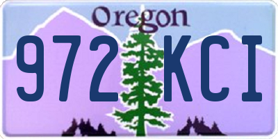 OR license plate 972KCI