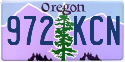 OR license plate 972KCN