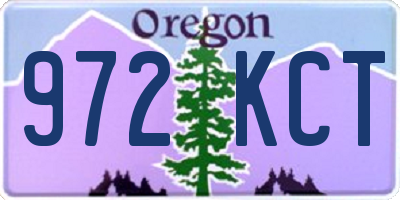 OR license plate 972KCT