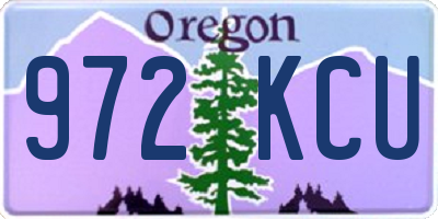 OR license plate 972KCU