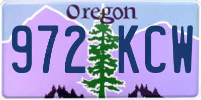 OR license plate 972KCW