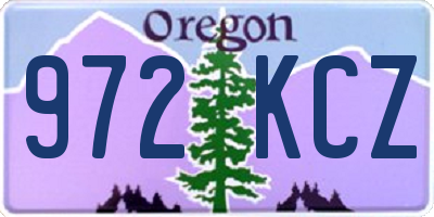 OR license plate 972KCZ
