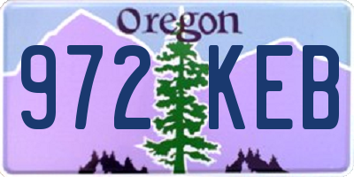 OR license plate 972KEB