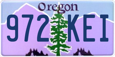 OR license plate 972KEI