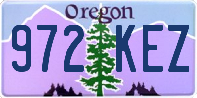 OR license plate 972KEZ