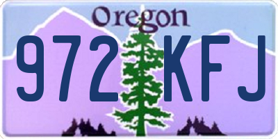 OR license plate 972KFJ