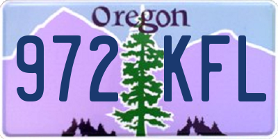 OR license plate 972KFL