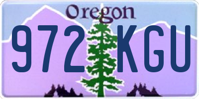OR license plate 972KGU