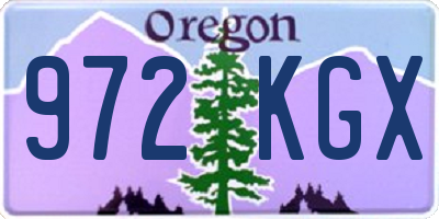 OR license plate 972KGX