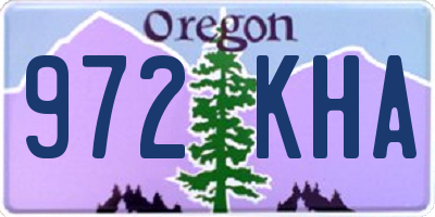 OR license plate 972KHA
