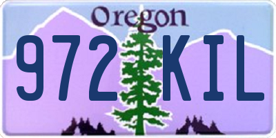 OR license plate 972KIL
