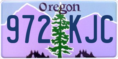 OR license plate 972KJC