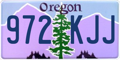 OR license plate 972KJJ