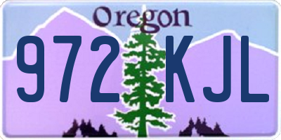 OR license plate 972KJL