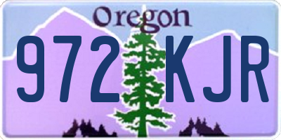 OR license plate 972KJR