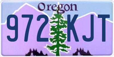 OR license plate 972KJT
