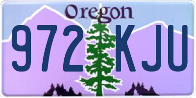 OR license plate 972KJU