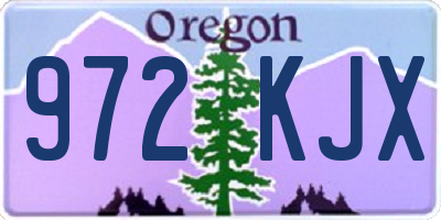 OR license plate 972KJX