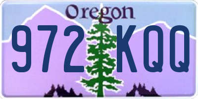 OR license plate 972KQQ