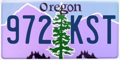 OR license plate 972KST