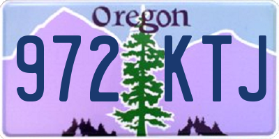 OR license plate 972KTJ