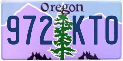 OR license plate 972KTO