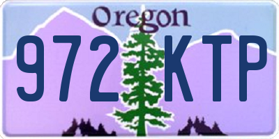 OR license plate 972KTP