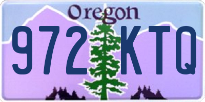 OR license plate 972KTQ