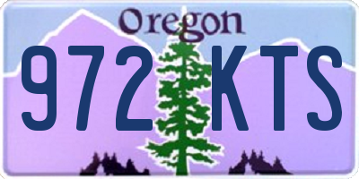 OR license plate 972KTS