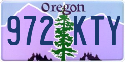 OR license plate 972KTY
