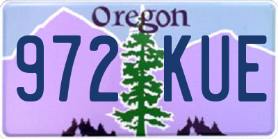 OR license plate 972KUE